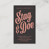 Scripty Stag & Doe Ticket (Vorderseite)