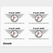 SCRJ Roller Derby Sticker (Blatt)