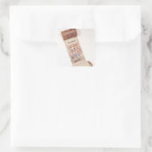 Scroll, 1406 quadratischer aufkleber (Tasche)