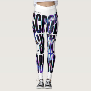 SCROLL BIS ZUM VERGESSEN Social Media Brutalist Leggings