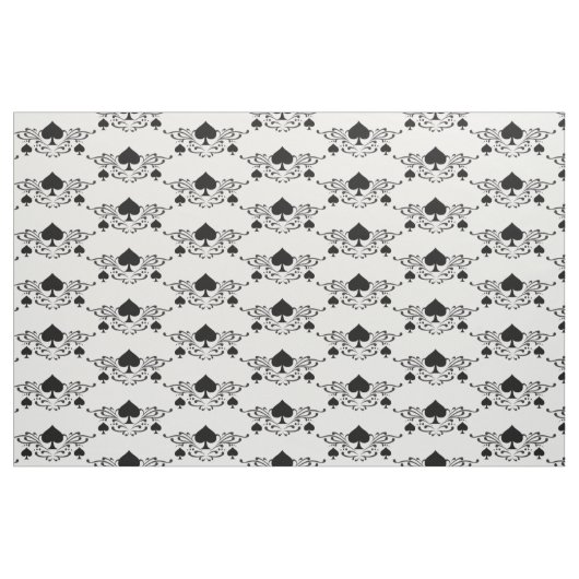 Scroll Black Spades Thunder_Cove im Tattoo-Stil Stoff (Fat Quarter (45,7 x 55,9 cm))