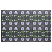 Scroll & Blue Blume 56" Combed Baumwollstoff Stoff (Fat Quarter (45,7 x 55,9 cm))