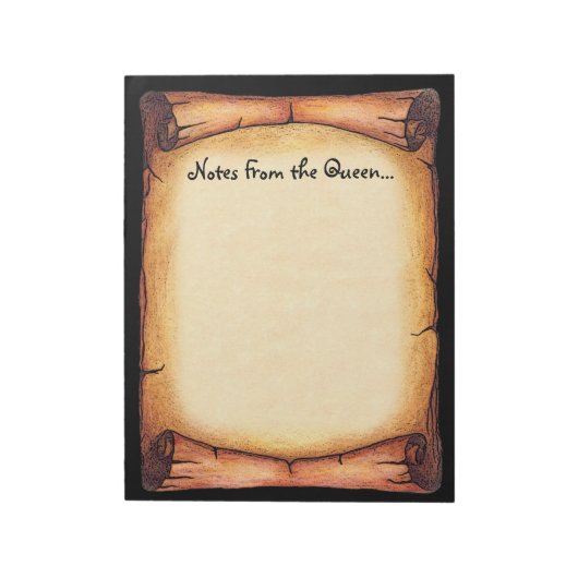 Scroll Border Notizblock (Rotiert)