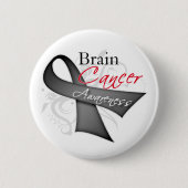 Scroll Brain Cancer Awareness Button (Vorderseite)