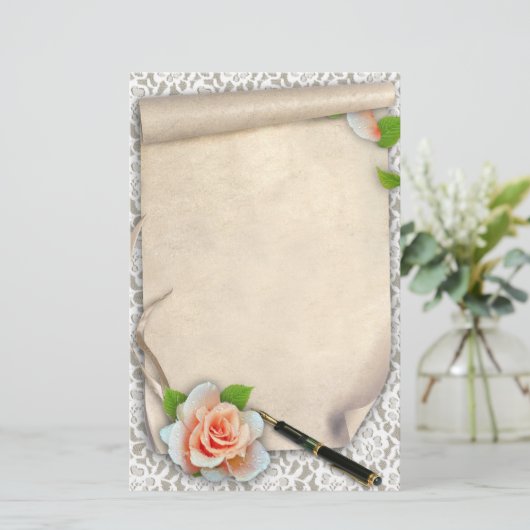 Scroll Briefpapier (Stehend Vorderseite)