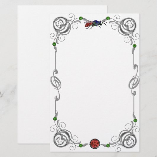 Scroll Cuckoo Wasp Briefpapier (Vorne/Hinten)