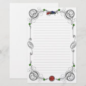Scroll Cuckoo Wasp Lined Briefpapier (Vorne/Hinten)