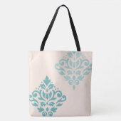 Scroll Damask Art I Tees on Cream Tasche (Vorderseite)