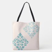 Scroll Damask Art I Tees on Cream Tasche (Rückseite)
