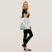 Scroll Damask Art I Tees on Cream Tasche (Am Model)