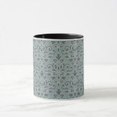 Scroll Damask Big Pattern (Kontur) Crm Blau Aquama Tasse (Zentrum)