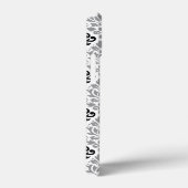 Scroll Damask Big Pattern Schwarz Weiß Case-Mate iPhone Hülle (Rückseite / Rechts)