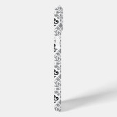 Scroll Damask Big Pattern Schwarz Weiß Case-Mate iPhone Hülle (Rückseite / Rechts)