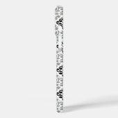 Scroll Damask Big Pattern Schwarz Weiß Case-Mate iPhone Hülle (Rückseite / Links)