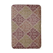 Scroll Damask Big Ptn Reds Orange Gold Taupe Badematte (Vorderseite Vertikal)