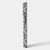 Scroll Damask Black on White Pattern Case-Mate iPhone Hülle (Rückseite / Links)