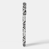 Scroll Damask Black on White Pattern Case-Mate iPhone Hülle (Rückseite / Rechts)