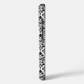 Scroll Damask Black on White Pattern Case-Mate iPhone Hülle (Rückseite / Links)
