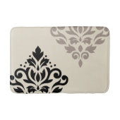 Scroll Damask Kunst, Dichtung und Musik Badematte (Vorderseite)