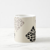 Scroll Damask Kunst, Dichtung und Musik Kaffeetasse (Mittel)
