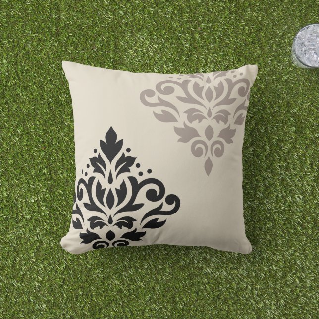 Scroll Damask Kunst, Dichtung und Musik Kissen (Golfball-Marker)
