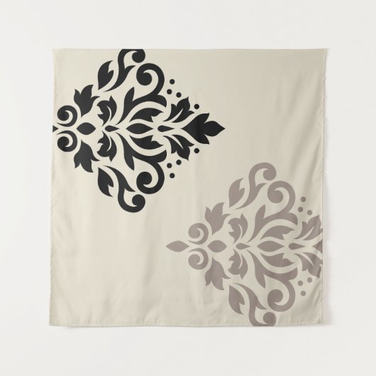 Scroll Damask Kunst, Dichtung und Musik Wandteppich (Vorderseite (Horizontal))