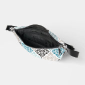 Scroll Damask Muster Tees Browns White Bauchtasche (Offen)