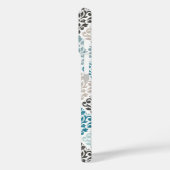 Scroll Damask Muster Tees Browns White Case-Mate iPhone Hülle (Rückseite / Links)