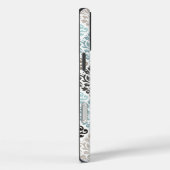 Scroll Damask Muster Tees Browns White Case-Mate iPhone Hülle (Rückseite / Rechts)