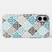 Scroll Damask Muster Tees Browns White Case-Mate iPhone Hülle (Rückseite (Horizontal))