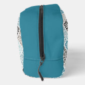 Scroll Damask Muster Tees Browns White Waschbeutel (Rechts)