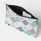 Scroll Damask Muster Tees Browns White Zubehörtasche (Offen)