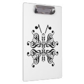 Scroll Design für Musical Butterfly Musiknote Klemmbrett (Rechts)