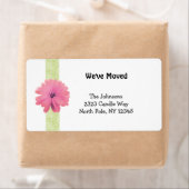 Scroll Design mit rosa Blume Neue Adresse (Insitu)