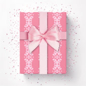 Scroll Dot in Rosa Geschenkpapier