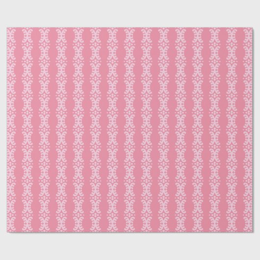 Scroll Dot in Rosa Geschenkpapier (Flach)