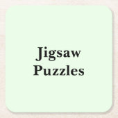 Scroll Down To See These Jigsaw Puzzles Rechteckiger Pappuntersetzer (Vorderseite)