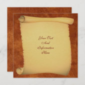 Scroll-Einladung Einladung (Vorne/Hinten)