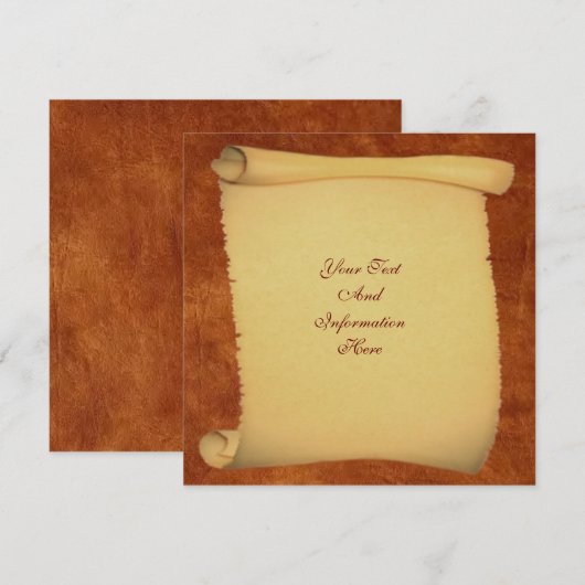 Scroll-Einladung Einladung (Vorne/Hinten)