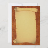 Scroll-Einladung Einladung (Vorderseite)