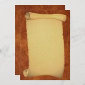 Scroll-Einladung Einladung (Vorne/Hinten)