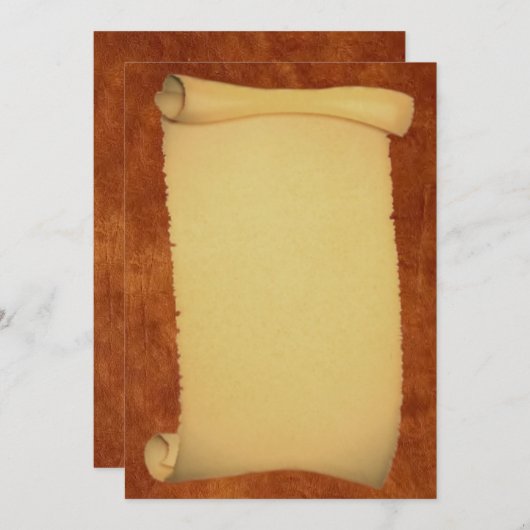 Scroll-Einladung Einladung (Vorne/Hinten)