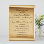 Scroll-Einladung (NM) Einladung (Stehend Vorderseite)