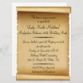 Scroll-Einladung (NM) Einladung (Vorne/Hinten)