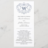Scroll Frame Wedding Program Programm (Vorderseite)