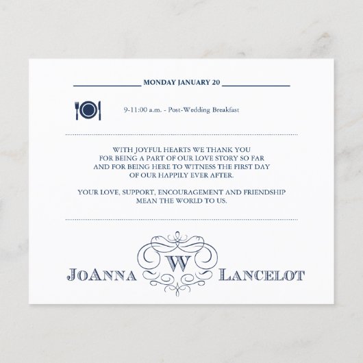 Scroll Frame Wedding Weekend Tour (Rückseite)