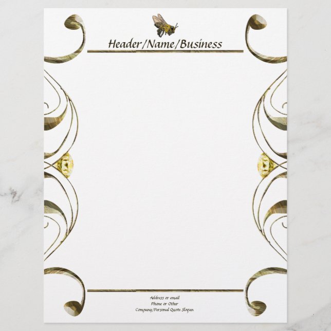 Scroll Honey Bee (Vorderseite)