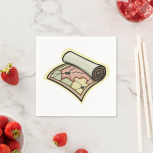 Scroll-Karten-Papier-Servietten Serviette