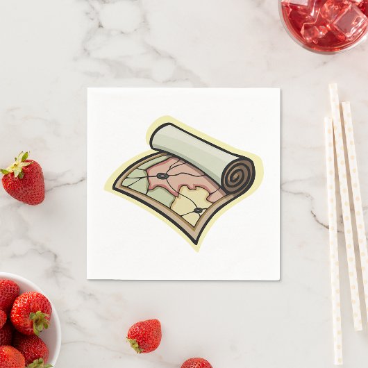 Scroll-Karten-Papier-Servietten Serviette