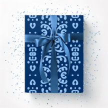 Scroll Lace in Blau Indigo